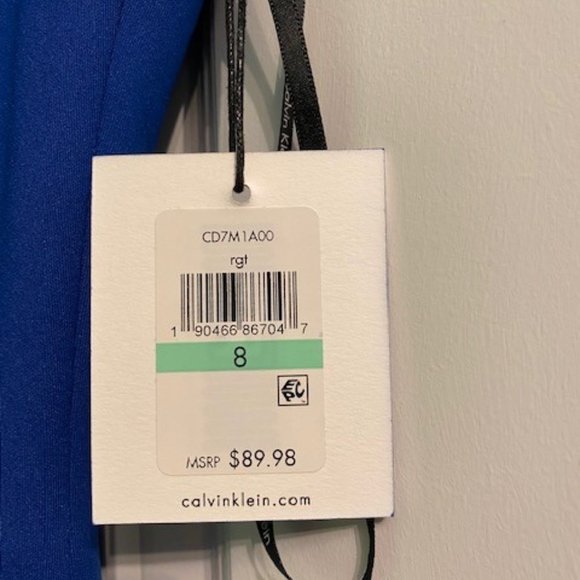 Calvin Klein Electric Blue Dress - Picture 4 of 7